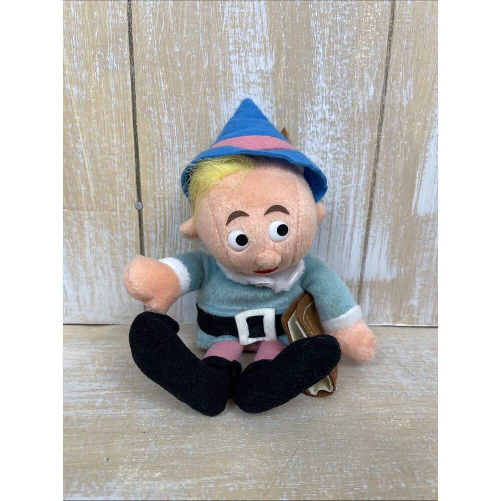 Rudolph Movie Hermie W/Dentist Book 8" Plush Ornament Stuffins 1998